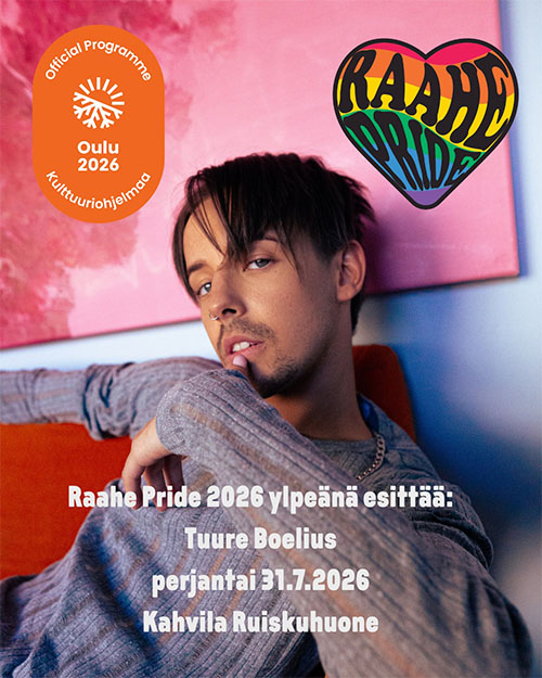 Jartse Tuominen Raahe Pride.