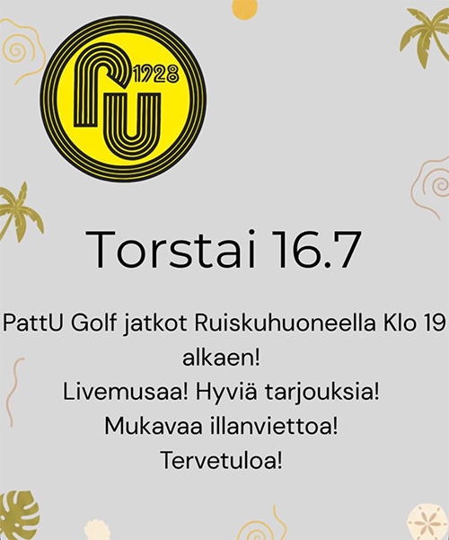 Jartse Tuominen PattU Golf jatkobileet.